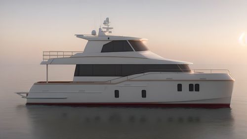 Yate a motor catamarán - 21m - Brythonic Yachts - de crucero / con fly cerrado / con 4 camarotes