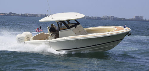 Barco open fueraborda - CATALINA 30 - Chris Craft - bimotor / con consola central / de buceo