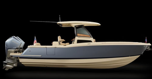 Barco open fueraborda - CATALINA 28 - Chris Craft - bimotor / con consola central / con solárium