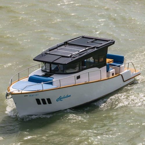 Barco cabinado intraborda - WIA 350 - PELSOLUTIONS - eléctrico / con hard-top / 12 personas máx.