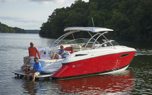 Barco cabinado intraborda - R35  - Cobalt Boats - híbrido / open / bow-rider