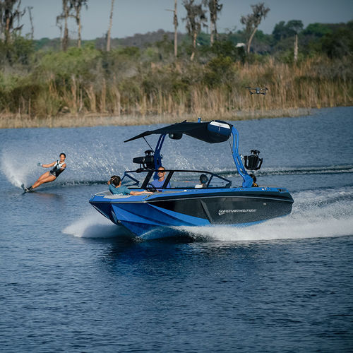 Runabout intraborda - SUPER AIR GS22 - Nautique Boat Company - con doble consola / bow-rider / open