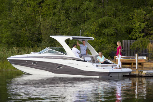 Cabin-cruiser intraborda - E305 - Crownline - open / con doble consola / bow-rider