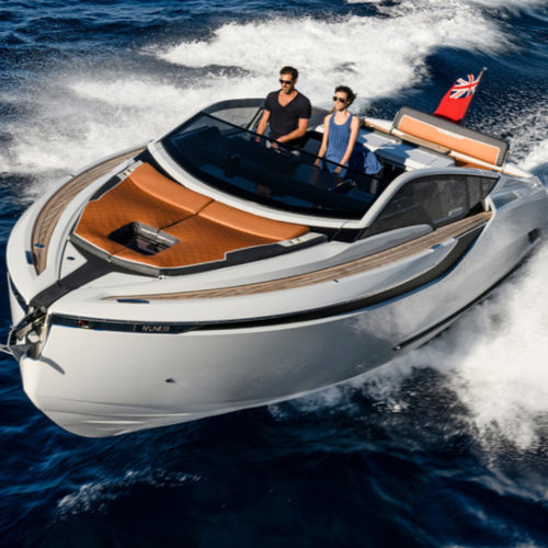 Barco cabinado intraborda - F//LINE 33 - Fairline - diésel / bimotor / open