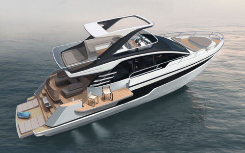Yate a motor de crucero - Squadron 58 - Fairline - con fly / línea de eje / con 3 camarotes