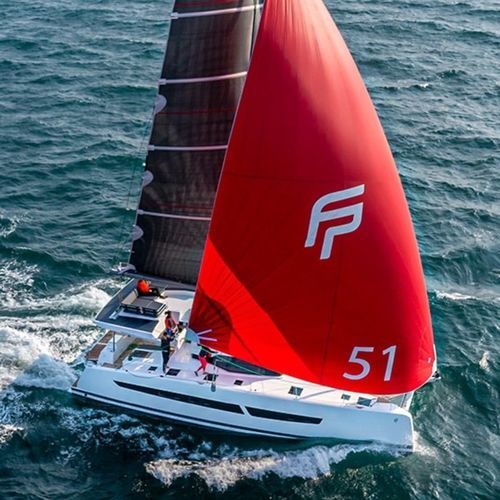 Yate de vela catamarán - Aura 51 - Fountaine Pajot Catamarans - de crucero / con 6 camarotes / con fly