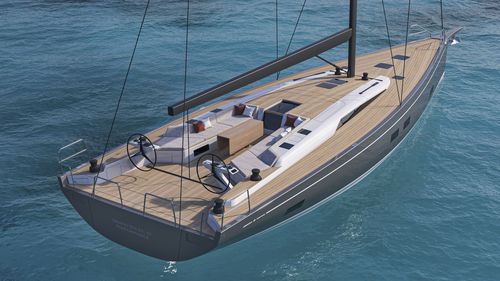 Yate de vela de crucero - GS 65 - Grand Soleil Yachts - con 3 camarotes / con popa abierta / con bauprés