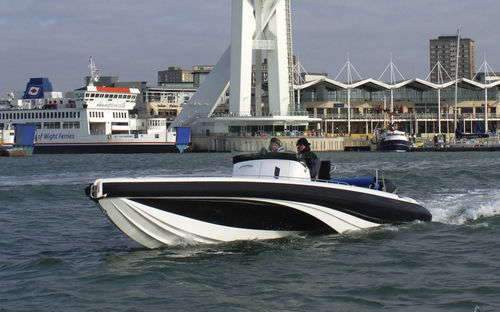 Embarcación neumática semirrígida - BLADERUNNER 35 - ICE MARINE - fueraborda / bimotor / open