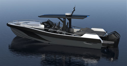 Barco cabinado intraborda - Santoku T-PAC - ICE MARINE - fueraborda / gasolina / bimotor