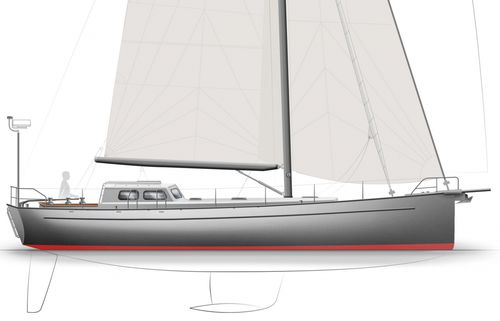 Velero de crucero - BESTEVAER 49ST ZWARTE RAAF - KM Yachtbuilders - con 2 camarotes / de aluminio / cutter