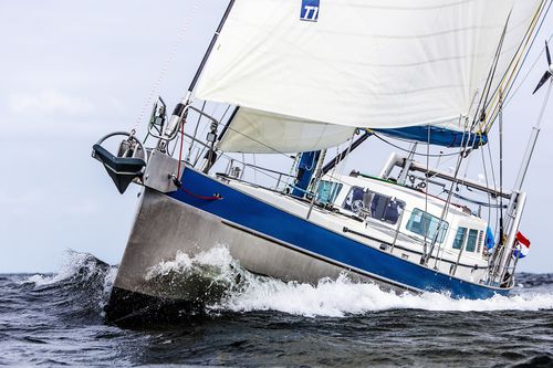 Yate de vela de crucero - BESTEVAER ANABEL - KM Yachtbuilders - con popa abierta / de aluminio / con quilla retráctil