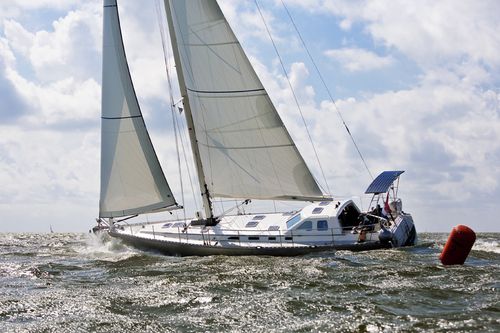 Yate de vela de crucero - STADTSHIP 56 MERRIMAC - KM Yachtbuilders - con 3 camarotes / con caseta de timón / de aluminio