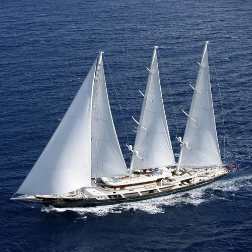Superyate de vela de lujo de crucero - EOS - Lurssen Yachts - con caseta de timón / 3 mástiles