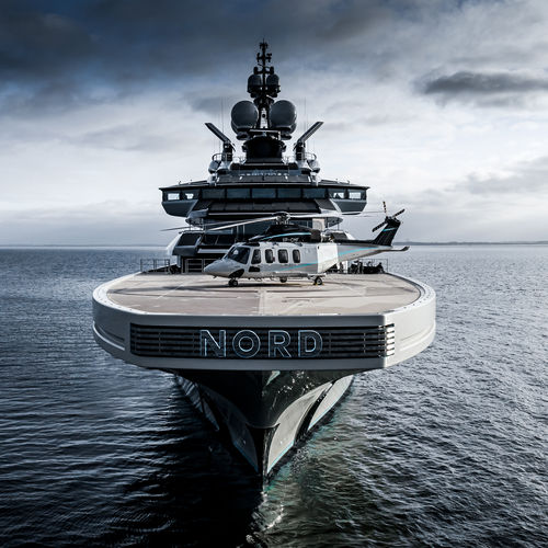 Megayate de crucero - NORD - Lurssen Yachts - raised pilothouse / con helipuerto