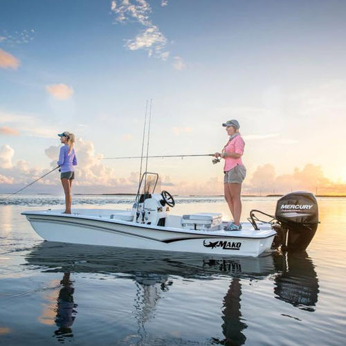 Bay boat fueraborda - PRO 15 CC - Mako Marine - con consola central / open / de pesca deportiva