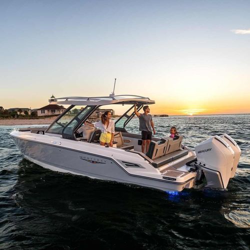 Runabout fueraborda - ELITE 30 OB - Monterey Boats - bimotor / con doble consola / bow-rider
