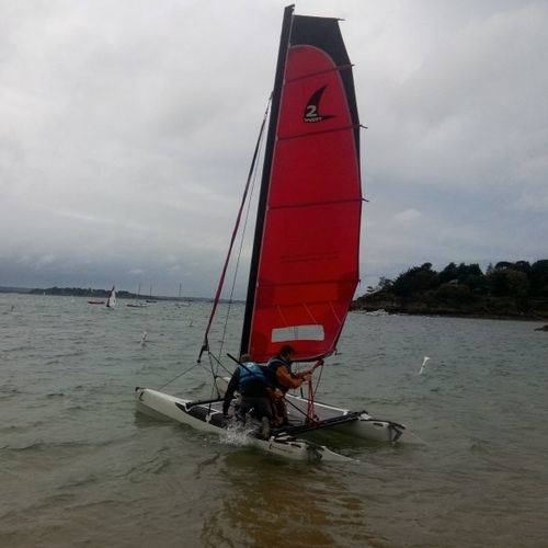 Catamarán deportivo de recreo - Twincat 13 - 2win - para escuela / para niños / con dos trapecios