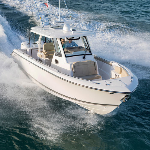 Barco open fueraborda - S 328  - Pursuit Boats - diésel / bimotor / con consola central