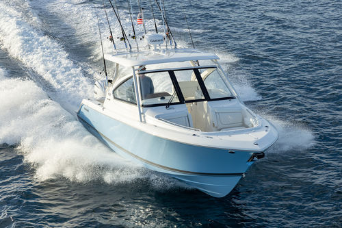Runabout fueraborda - DC 286 - Pursuit Boats - bimotor / open / con doble consola