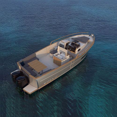Barco cabinado fueraborda - 32  - Rhea Marine - bimotor / open / con 2 camarotes