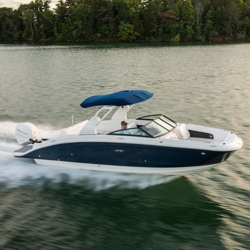 Deck-boat fueraborda - SDX 270 OB - Sea Ray - con doble consola / open / bow-rider
