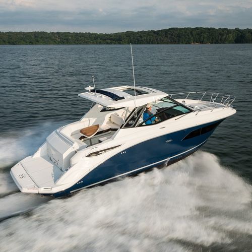 Barco cabinado stern-drive - SUNDANCER 320 - Sea Ray - diésel / bimotor / open