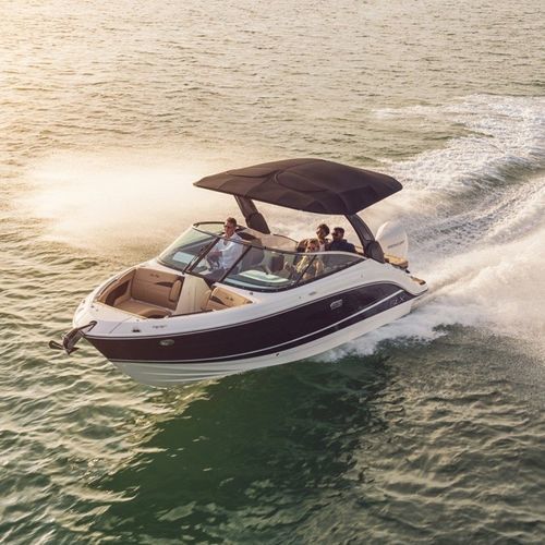 Runabout fueraborda - SLX 260 OB - Sea Ray - con doble consola / bow-rider / open