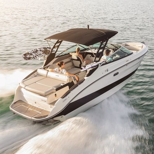 Runabout intraborda - SLX 260 SURF - Sea Ray - con doble consola / bow-rider / open