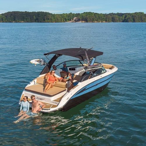 Deck-boat intraborda - SDX 250 SURF - Sea Ray - open / con doble consola / bow-rider