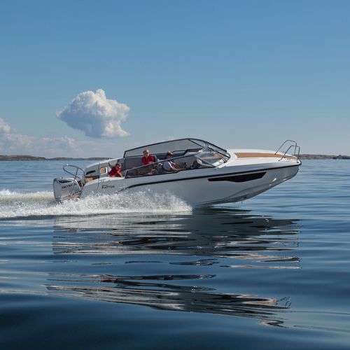 Cabin-cruiser fueraborda - RAPTOR DC - Silver - open / con doble consola / de fibra de vidrio