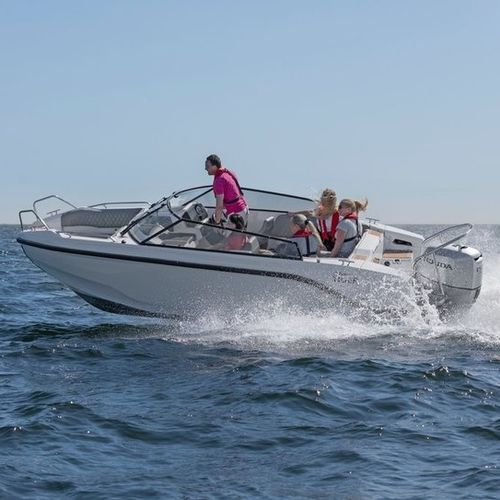 Day-cruiser fueraborda - TIGER BR - Silver - open / con doble consola / bow-rider