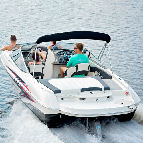 Runabout intraborda - 208LR - Stingray Boats - con doble consola / bow-rider / de esquí acuático