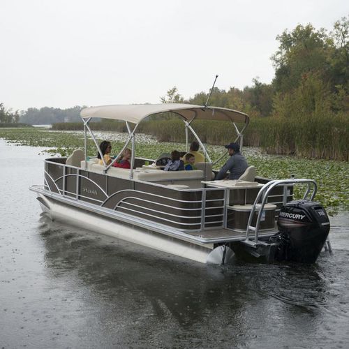 Barco pontón fueraborda - 820 4-PT - Sylvan Pontoons - de pesca deportiva / 9 personas máx.