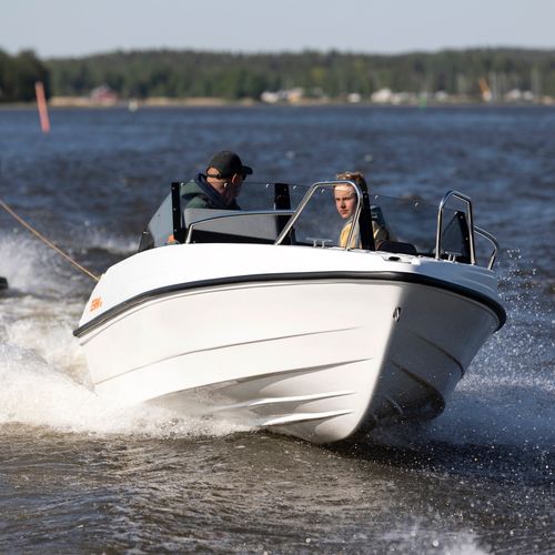 Runabout fueraborda - 480  - Terhi Oy - con doble consola / open / de esquí acuático