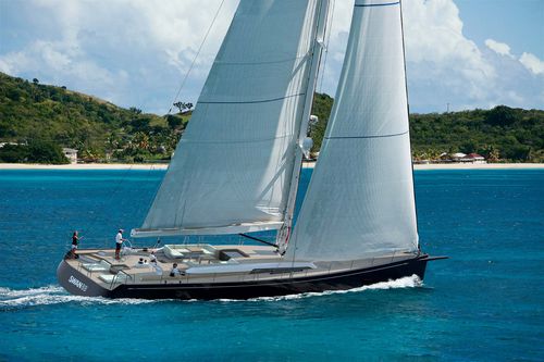 Superyate de vela de lujo de crucero - 128 - Nautor Swan - con 5 camarotes / con popa abierta / sloop