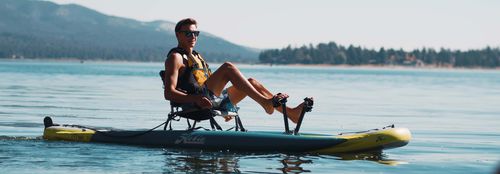 Kayak sit-on-top - MIRAGE ITREK 11 - Hobie Cat USA - hinchable / de pesca / de mar