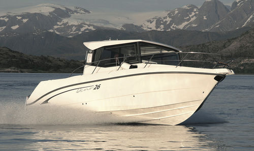 Cabin-cruiser fueraborda - DINO 26 - Capelli - con cockpit cerrado / de pesca deportiva / 8 personas máx.