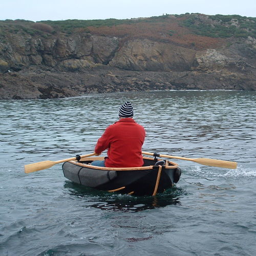 Bote auxiliar fueraborda - CORACLE 190 - Nautiraid - plegable / open / de pesca