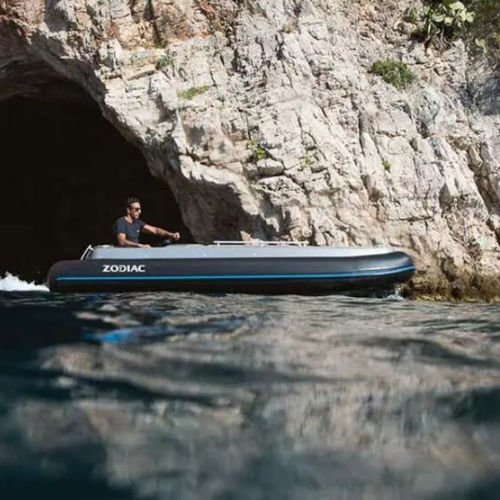 Embarcación neumática intraborda - EJET 450 - ZODIAC - eléctrica / semirrígida / open