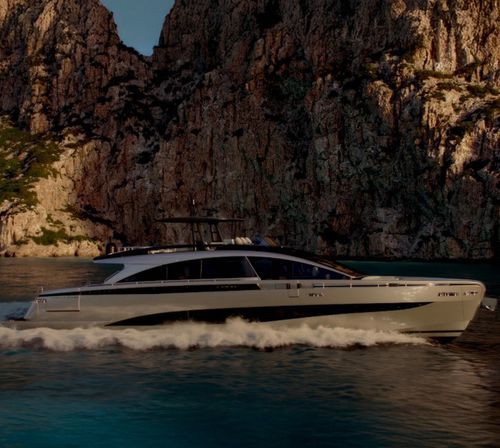 Yate a motor de crucero - GTX90 - Pershing - de gran velocidad / de alta eficacia / con hard-top