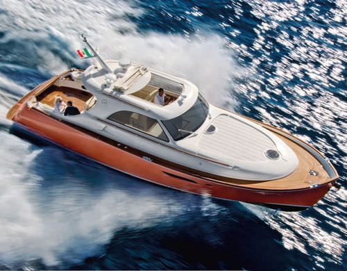Barco cabinado intraborda - DOLPHIN 44’ - Mochi Craft - con hard-top / de deporte / 12 personas máx.