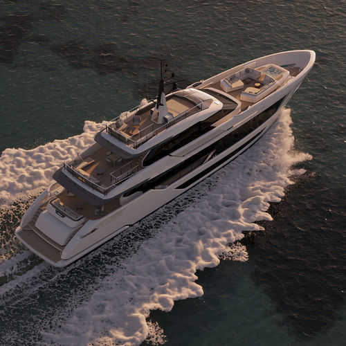 Superyate de crucero - 125' - Custom Line Yacht - con caseta de timón / línea de eje / con 5 camarotes