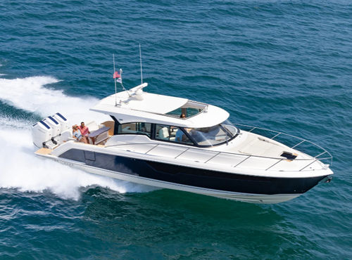 Barco cabinado fueraborda - 48LE - Tiara Yachts - trimotor / con hard-top / de deporte