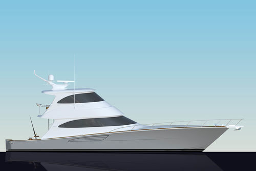 Yate a motor de pesca deportiva - 64 EB - Viking Yachts - convertible / con fly cerrado / intraborda