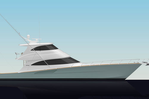Yate a motor de crucero - 74 EB - Viking Yachts - de crucero oceánico / convertible / con fly cerrado