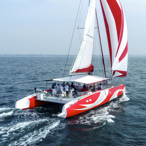Yate de vela catamarán - 53' - Ocean Voyager - con popa abierta / con deck saloon