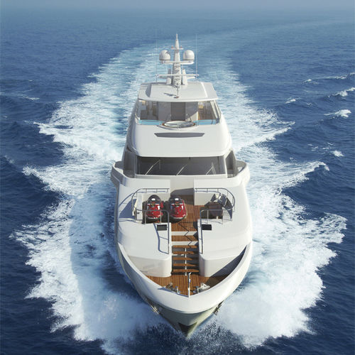 Superyate de crucero - P140 - Horizon - raised pilothouse / con 4 camarotes / de desplazamiento