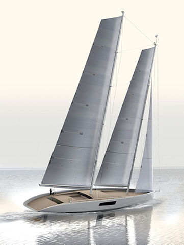 Superyate de vela de lujo de crucero - 44M SCHOONER - Derecktor - con popa abierta / sloop / velero goleta
