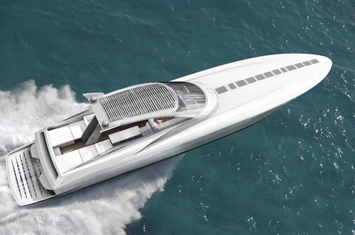 Yate a motor de alta eficacia - 70' - Magnum Marine - soft-top / con 2 camarotes / casco de planeo