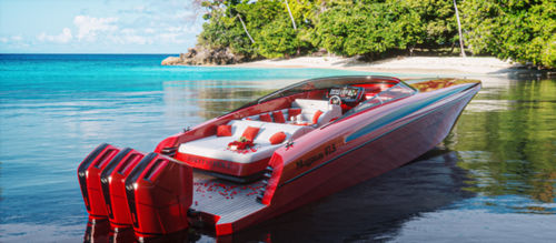 Barco cabinado fueraborda - 47.5 - Magnum Marine - trimotor / open / con doble consola